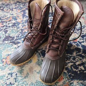 Women's Brown and Gray Duck Boots